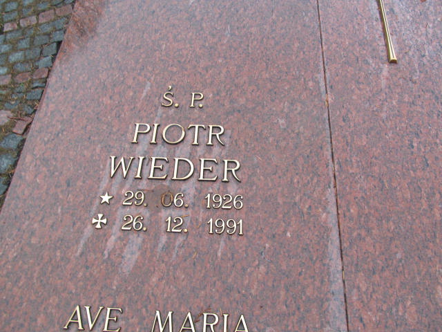 Piotr Wieder 1926 Dygowo - Grobonet - Wyszukiwarka osób pochowanych